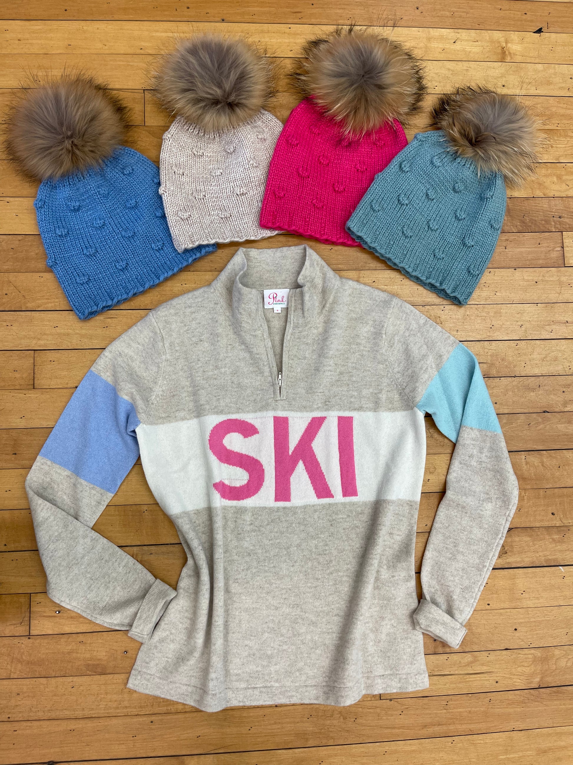 Cashmere top ski sweater