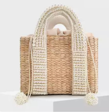 Capri Pearl beaded handbag