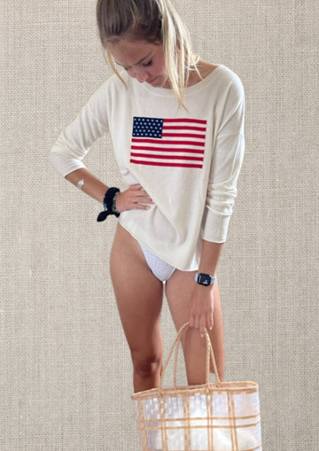 American Flag Cashmere SWEATERS