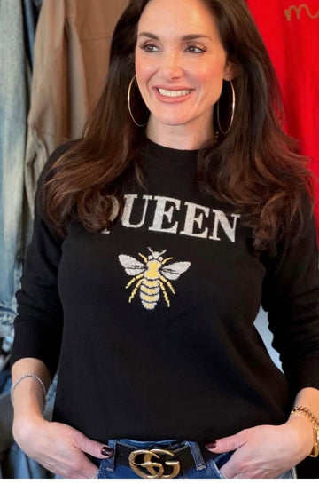 Queen Bee 100% Cashmere Sweater