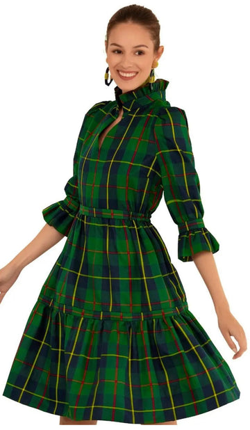 Gretchen Scott teardrop dress in Plaidly Cooper