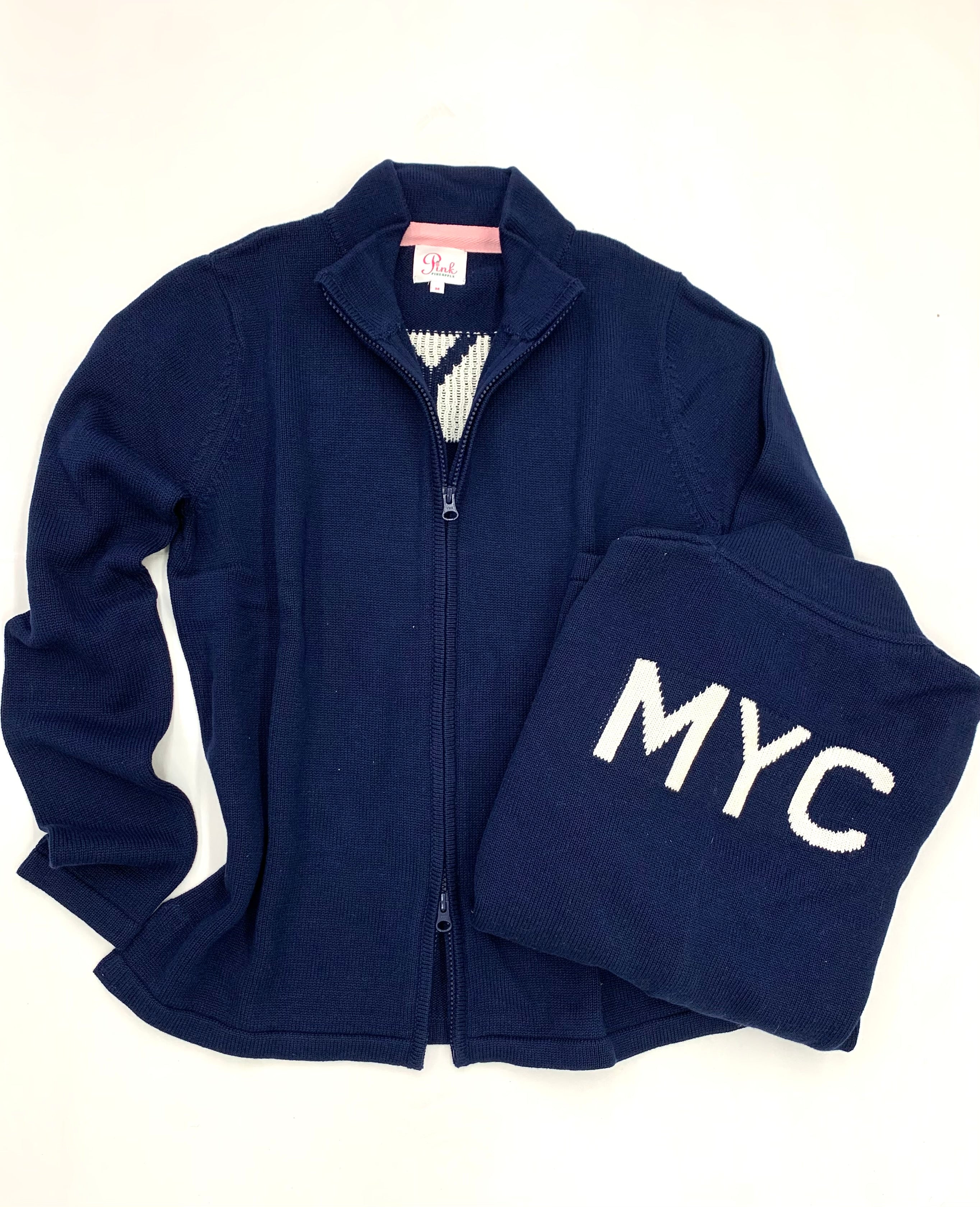 MYC Yacht Club Full Zip Sweater - Cozy & Versatile Knitwear