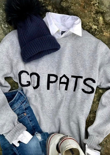 Go Pats Sweater in Gray
