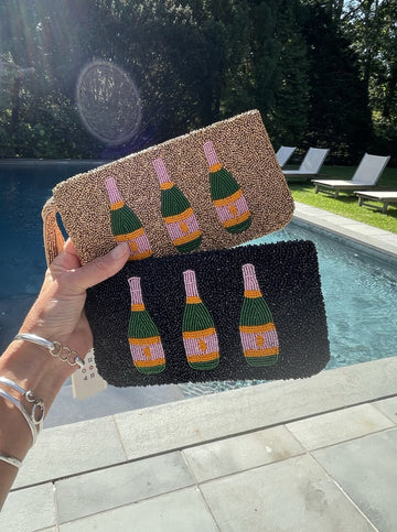 Three cheers  🍾 🍾 🍾 beaded clutch