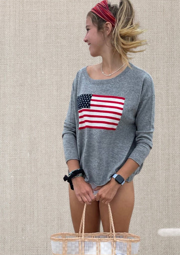 American Flag Cashmere SWEATERS