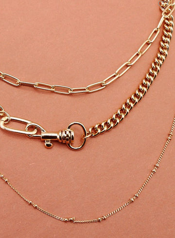 Triple Layer Necklace Set